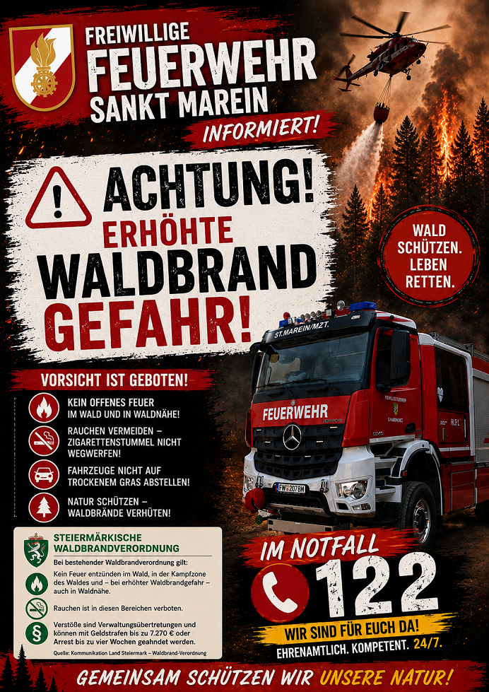Waldbrand + Waldbrandverordnung